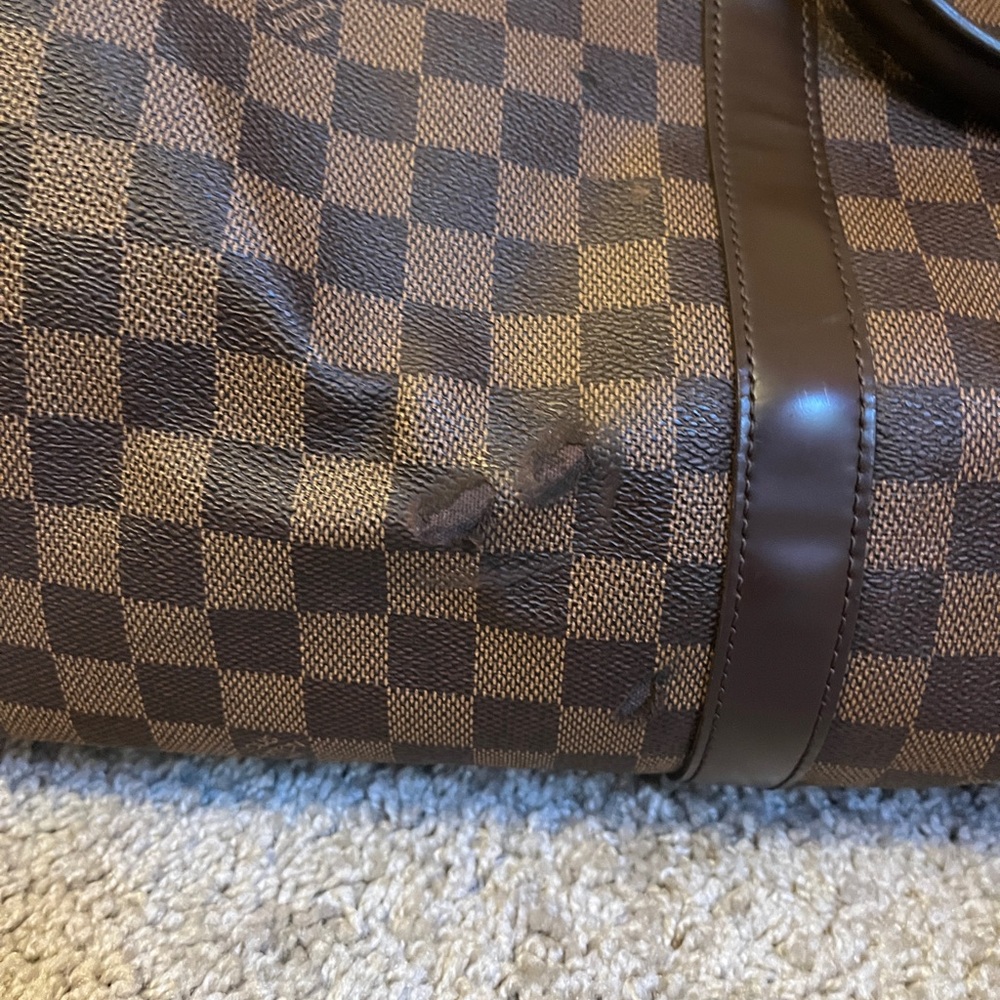 Louis Vuitton Brown Damier Canvas Travel Duffle - Picture 9 of 9